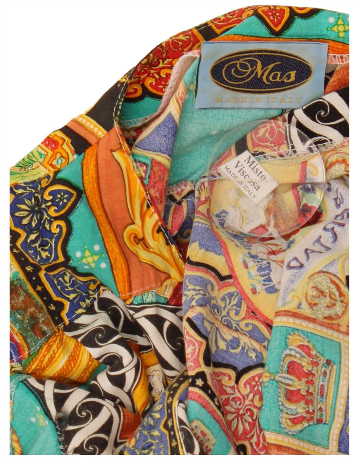 Mas Chemisier à motif abstrait pour femme UK 20 2XL Multicolore