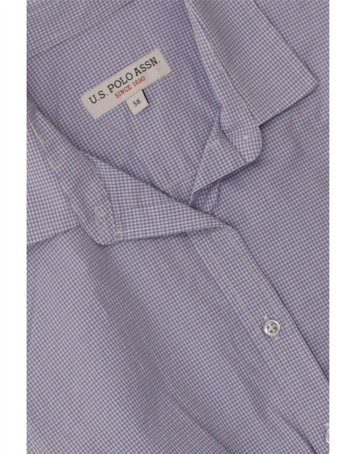 U.S. Polo Assn. Chemise Femme EU 38 Vichy Bleu Moyen
