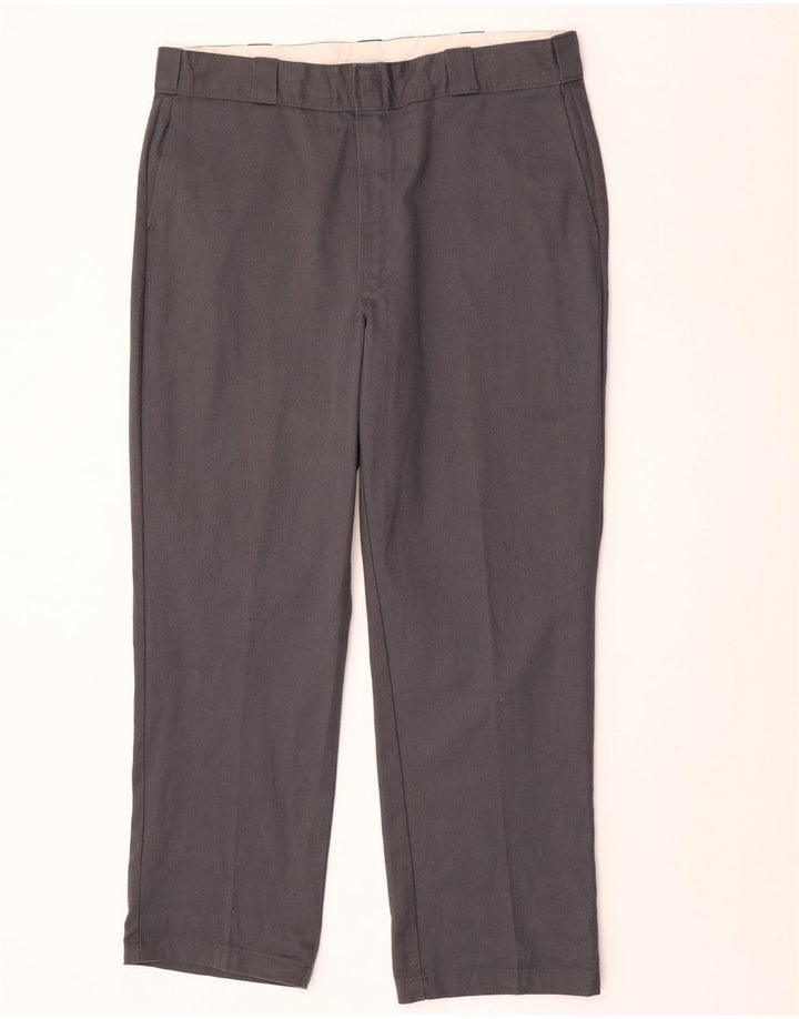 Dickies Pantalon Chino Droit Homme W38 L30 Gris Polyester