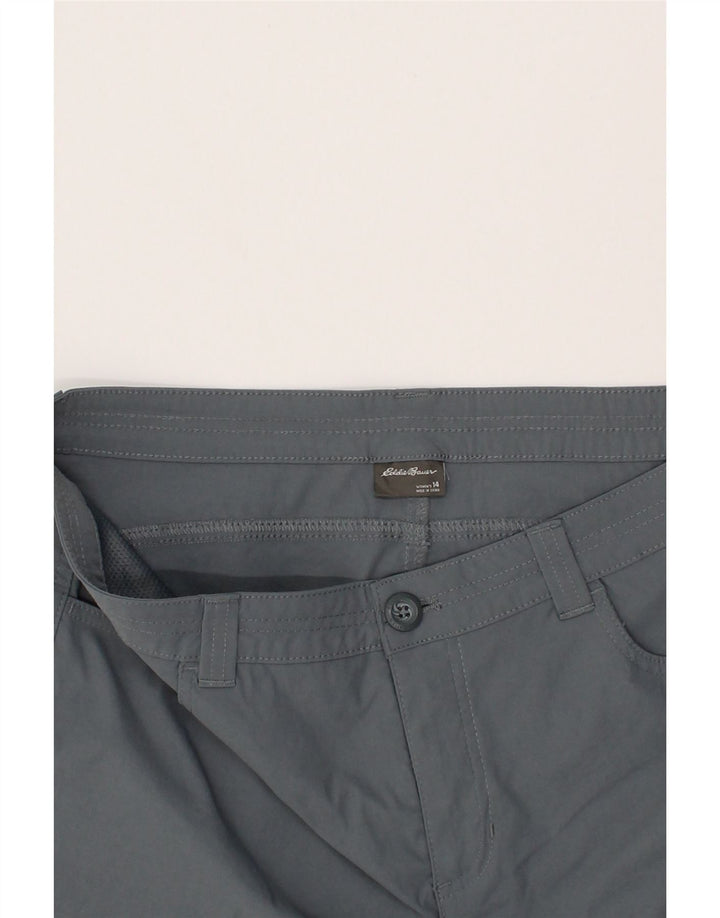 EDDIE BAUER Womens Cargo Shorts US 14 XL W36  Grey Nylon Vintage Eddie Bauer and Second-Hand Eddie Bauer from Messina Hembry 
