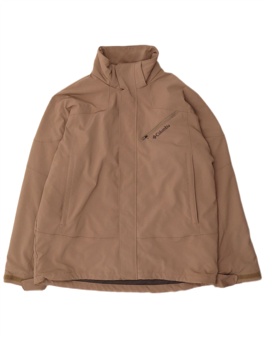 Columbia Veste coupe-vent pour homme UK 40 Large Beige Polyester