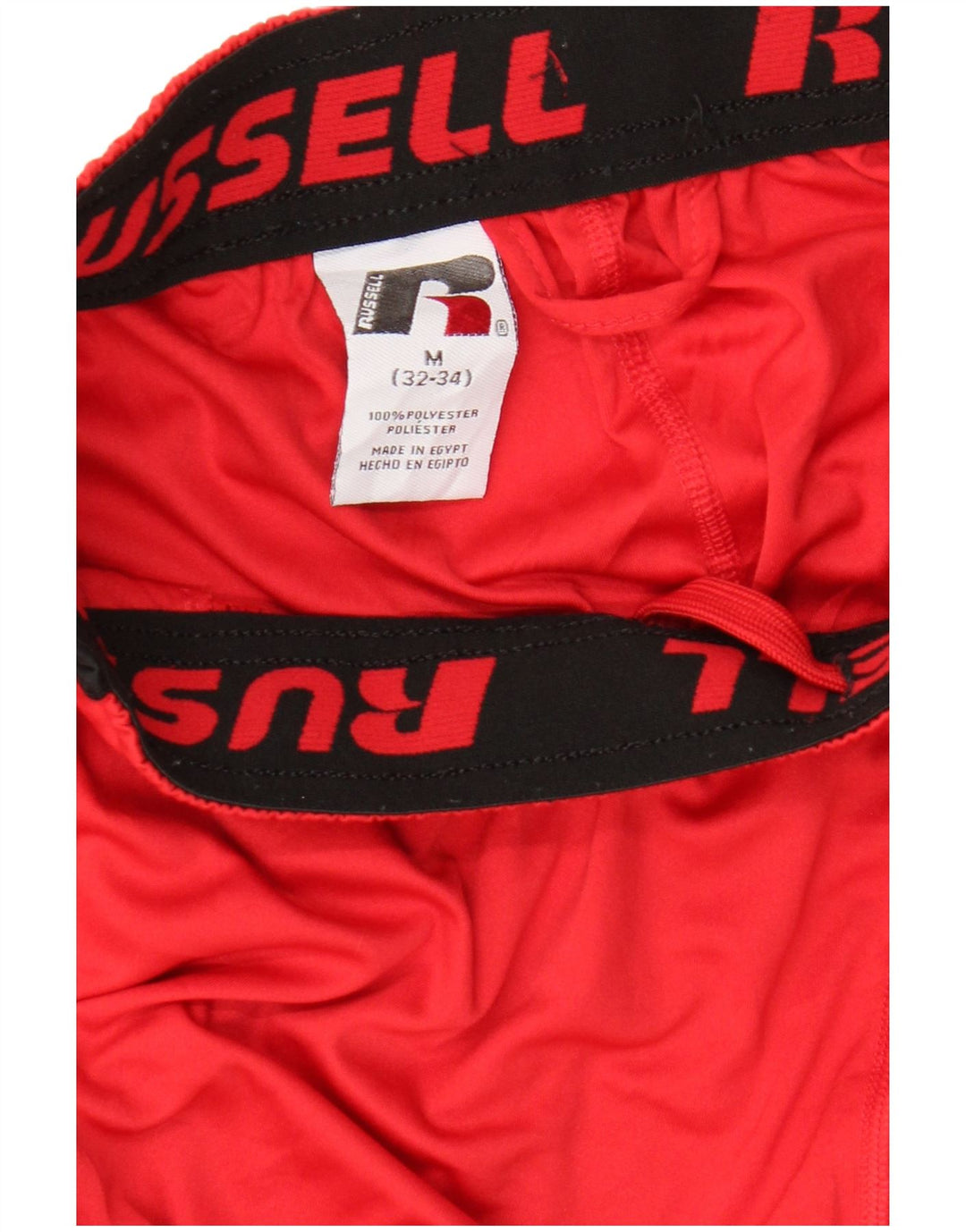 RUSSELL ATHLETIC Short de Sport Dri-Power Homme Rouge Moyen Colorblock