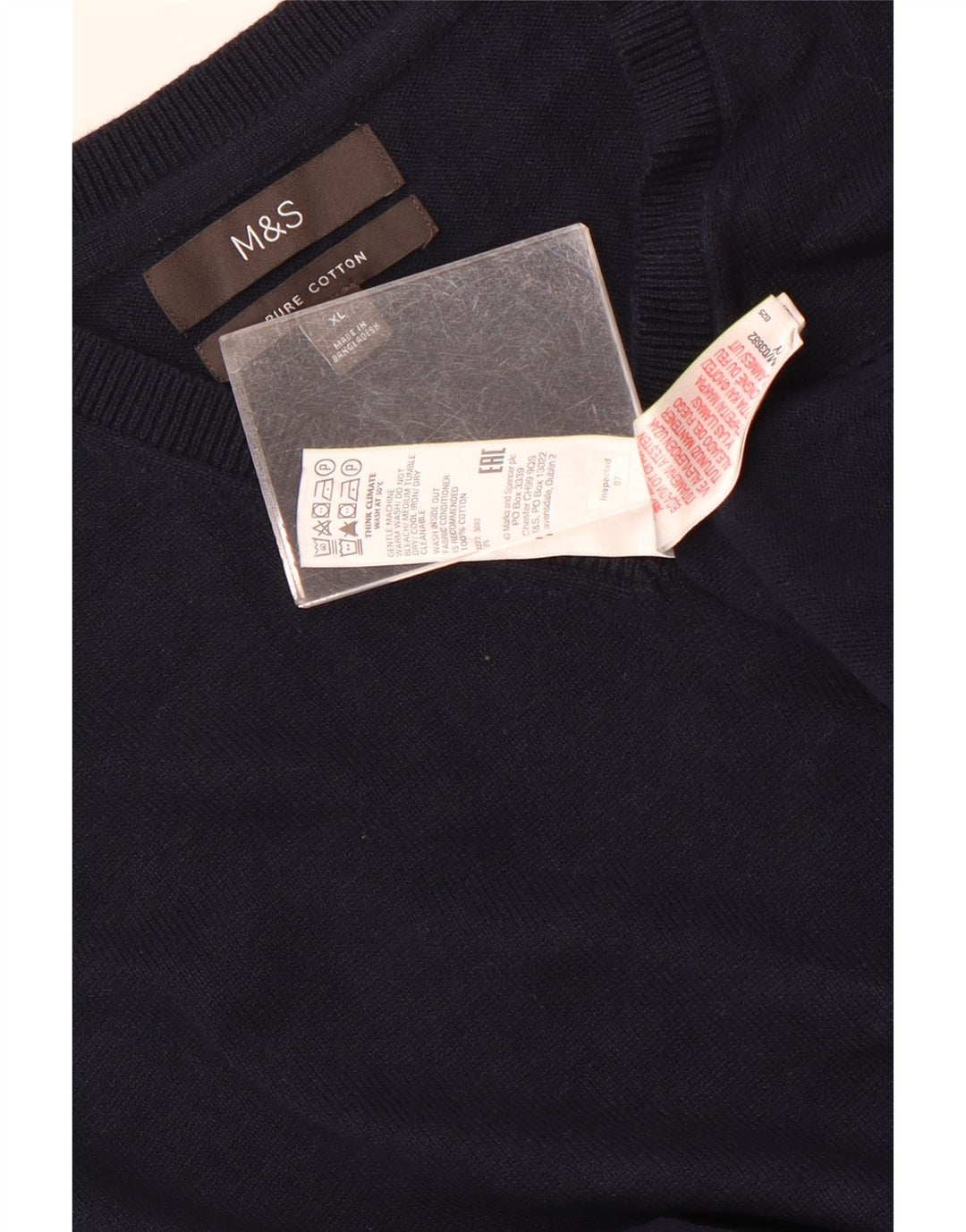 Marks & Spencer Débardeur Homme XL Bleu Marine Coton