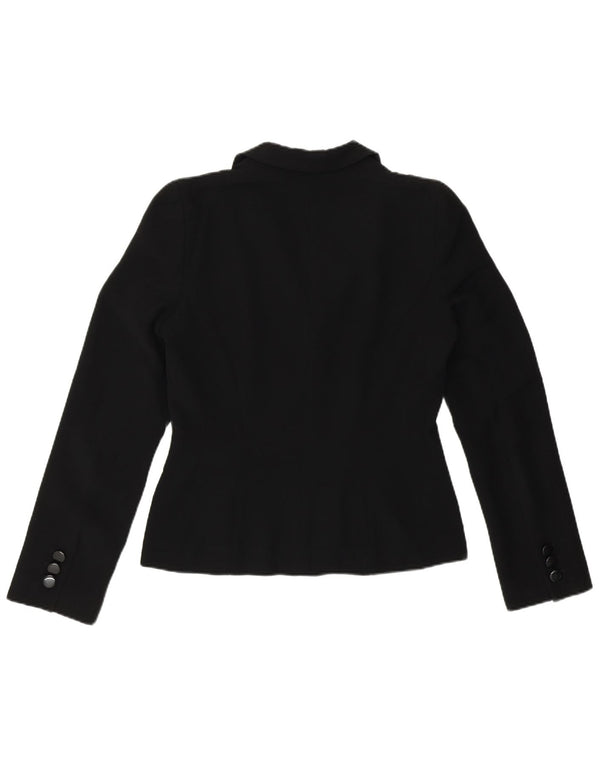 Hobbs Veste blazer à 2 boutons pour femme UK 12 Noir moyen Polyester