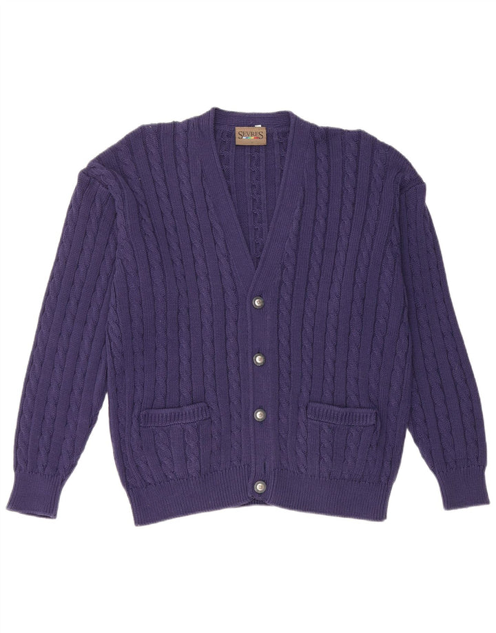 Sevres Pull Cardigan Homme IT 50 Bleu Marine Moyen Coton