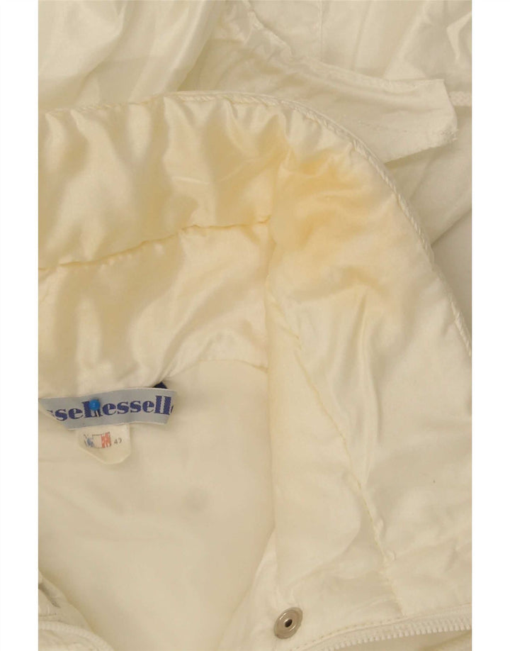 Ellesse Veste matelassée à capuche pour femme IT 42 Medium Off White