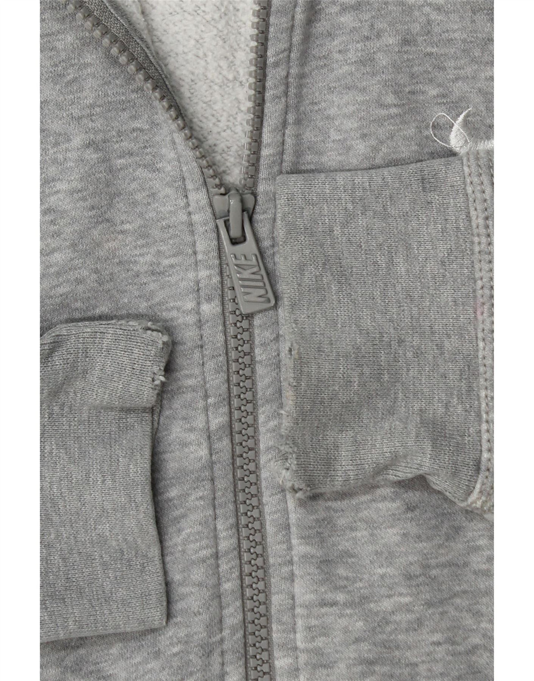 Nike Sweat à capuche zippé en coton moucheté gris moyen pour homme