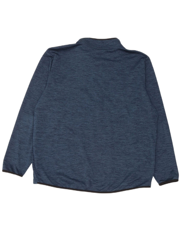 Under Armour Haut de survêtement à col zippé pour homme 2XL Bleu moucheté