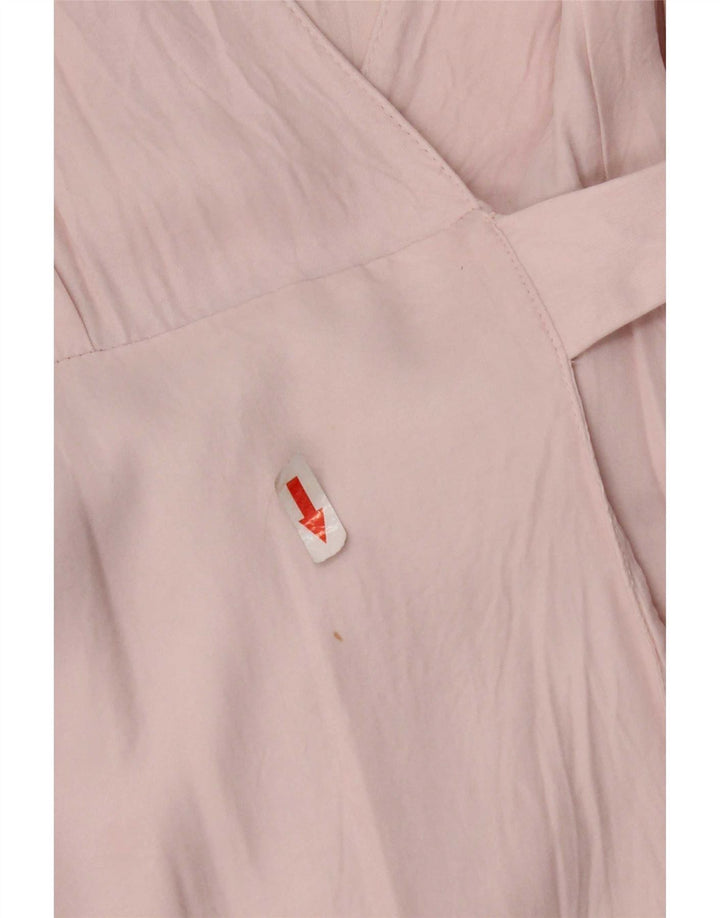 Robe portefeuille Zara Femme UK 10 Petite Viscose Rose