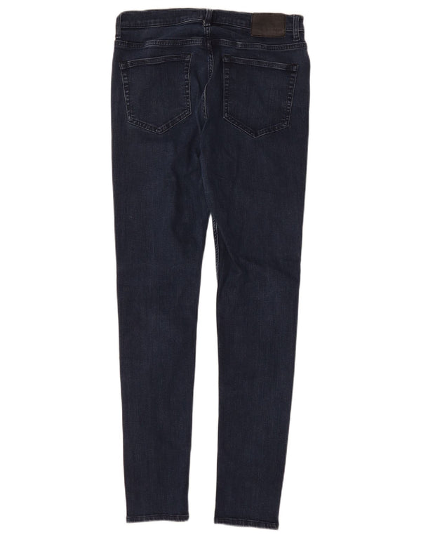 French Connection Jean skinny pour femme UK 12 Medium W30 L30 Bleu marine Coton