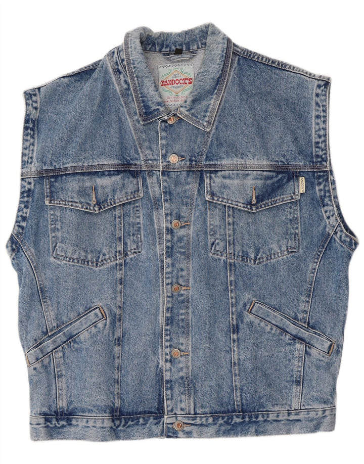 Paddock's Gilet en jean pour homme UK 42 XL Bleu