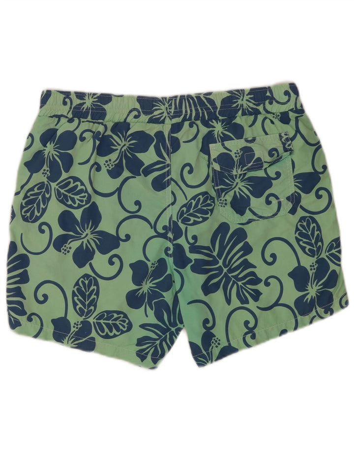 Fred Perry Short de Bain Regular Homme Large Vert Floral Polyamide