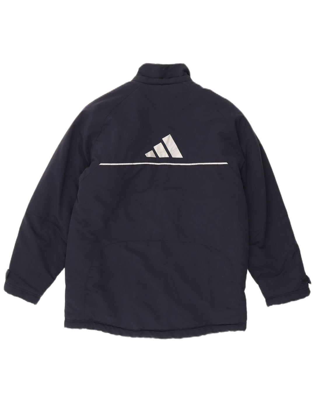 Veste Coupe-Vent Graphique Adidas Garçon 13-14 Ans Bleu Marine Polyamide