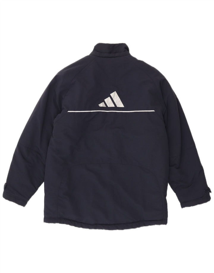 Veste Coupe-Vent Graphique Adidas Garçon 13-14 Ans Bleu Marine Polyamide