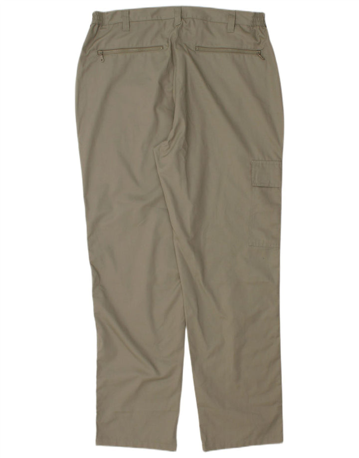 COTTON TRADERS Pantalon cargo droit homme W36 L30 Gris Polyester