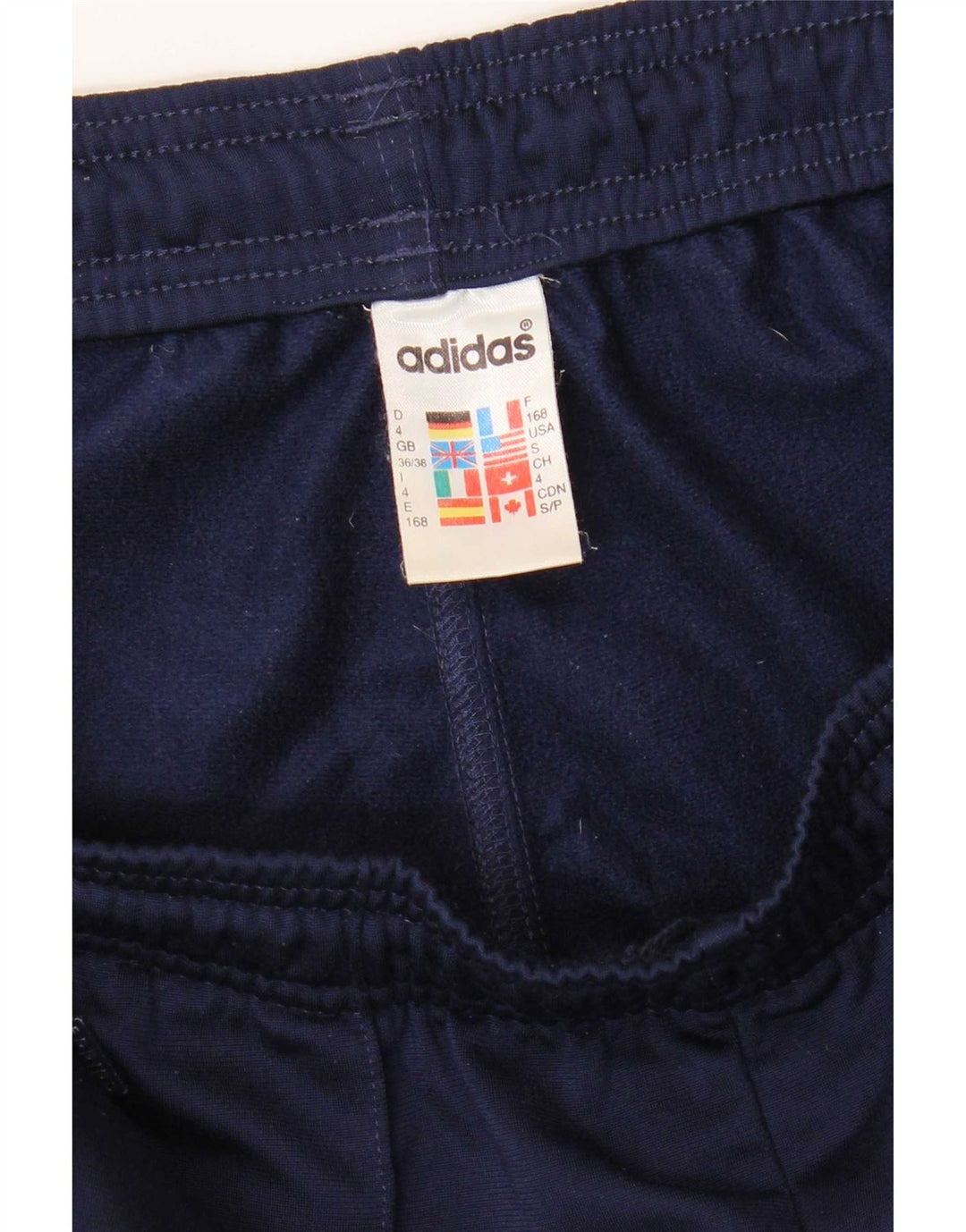 Adidas Pantalon de survêtement pour homme UK 36/38 Small Bleu marine Polyester