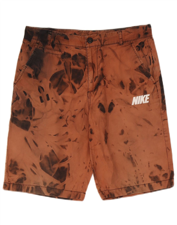 Nike Short chino W30 en coton tie-dye marron moyen pour homme