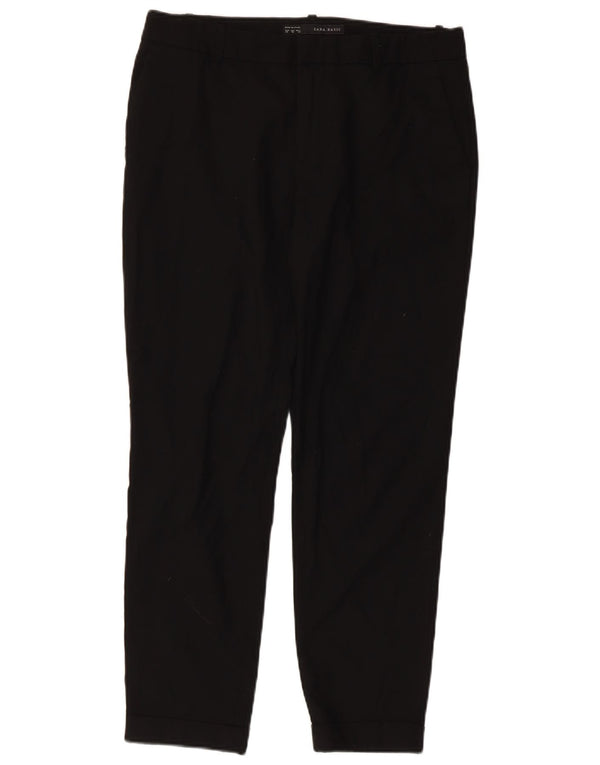 Zara Pantalon court fuselé pour femme EU 38 Small W28 L25 Noir