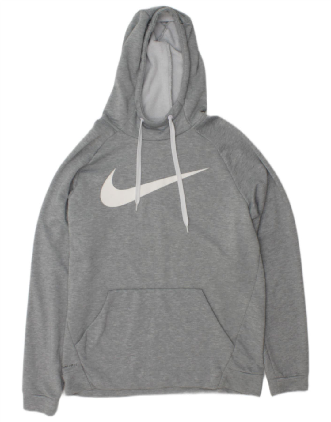 Nike Pull à capuche graphique Dri Fit pour homme en polyester moucheté gris Taille L