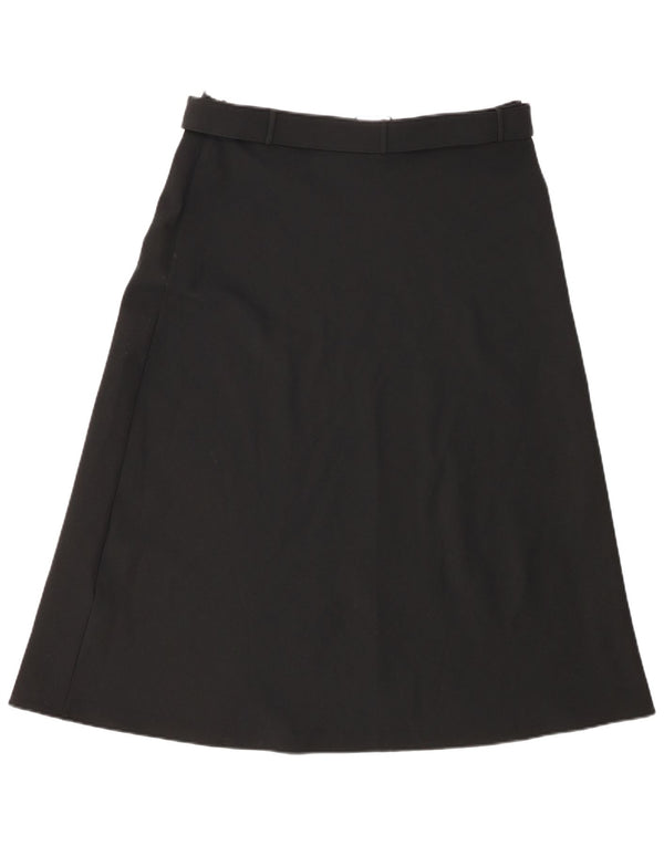 Marks & Spencer Jupe trapèze pour femme UK 14 Large W32 Noir Polyester