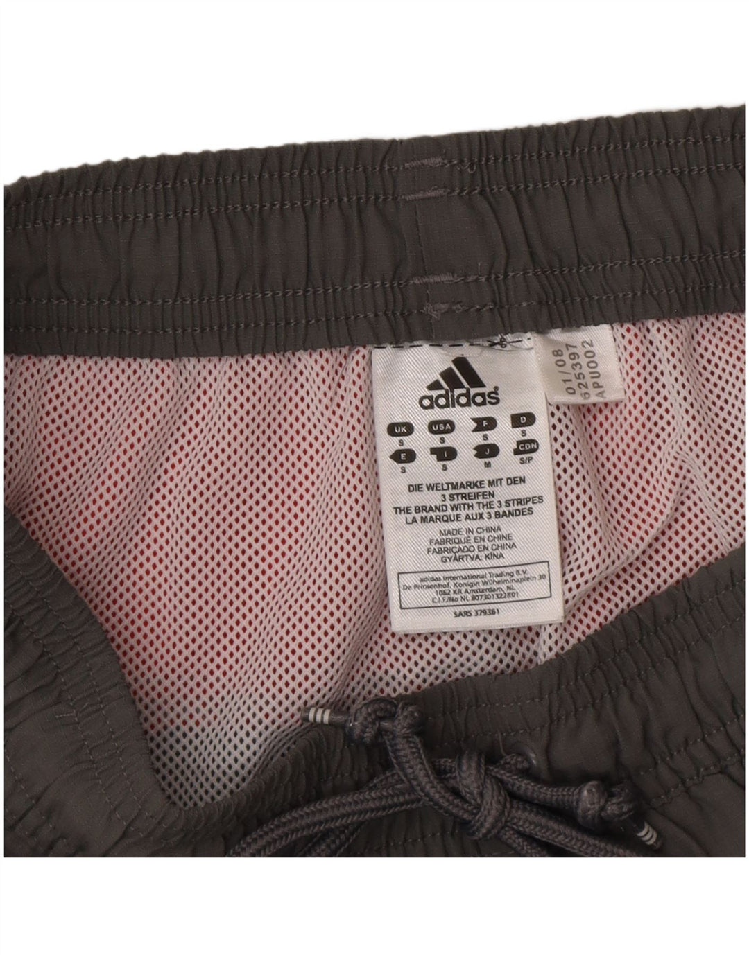 Adidas Short de bain pour homme Petit Gris Colorblock Polyester