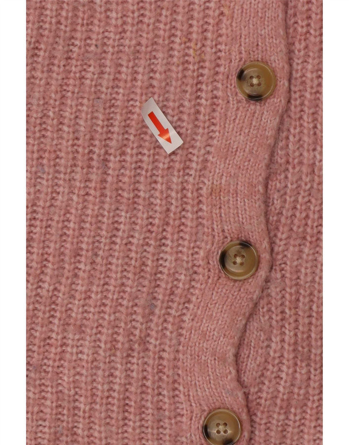 Marks & Spencer Pull cardigan surdimensionné pour femme UK 10 Petit acrylique rose