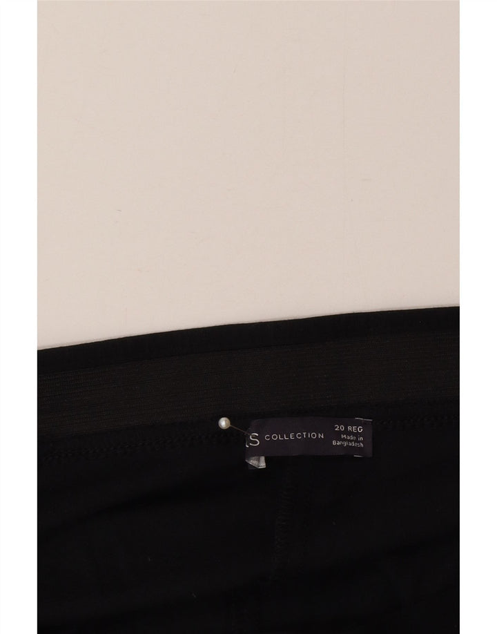 Marks & Spencer Pantalon de survêtement pour femme UK 20 2XL Noir Viscose