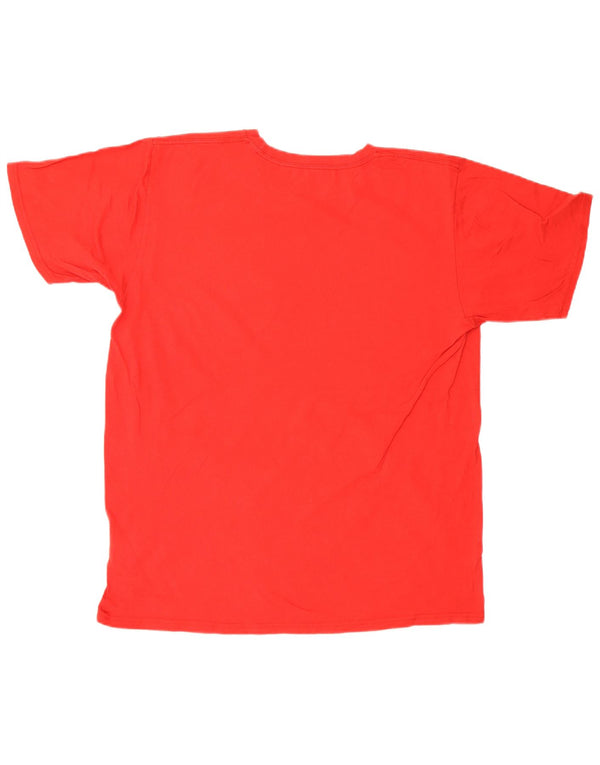 Adidas T-shirt graphique pour hommes, grand coton rouge