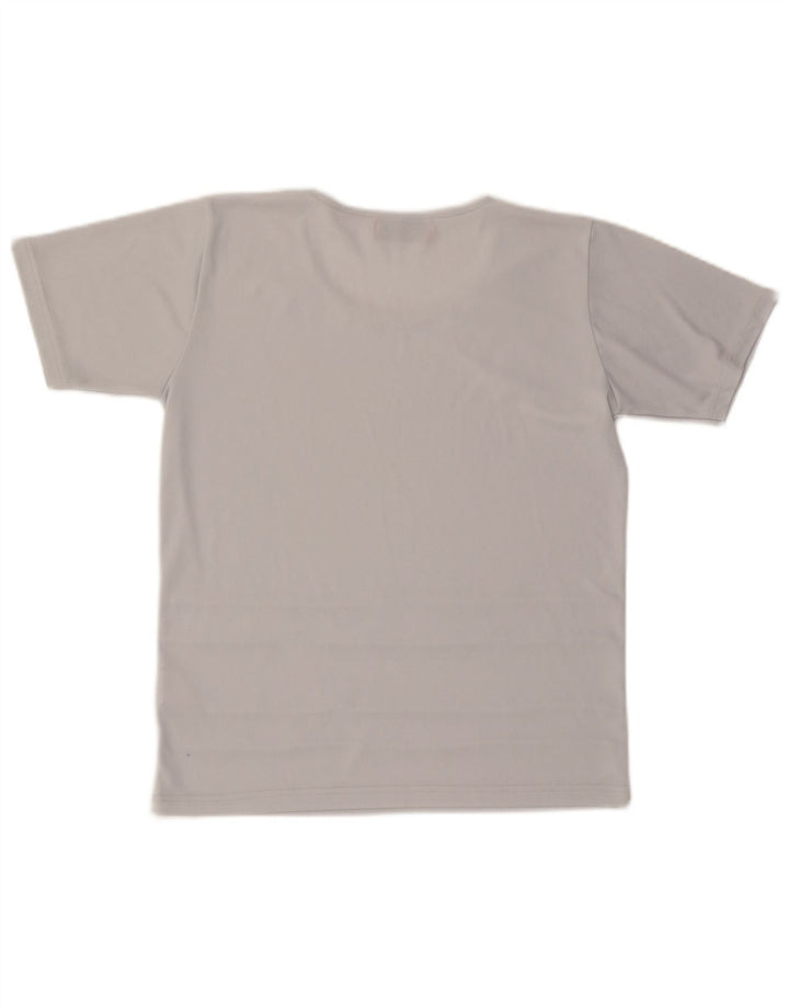 ROBERTA DI CAMERINO T-Shirt Femme Top UK 14 Gris Moyen Polyester