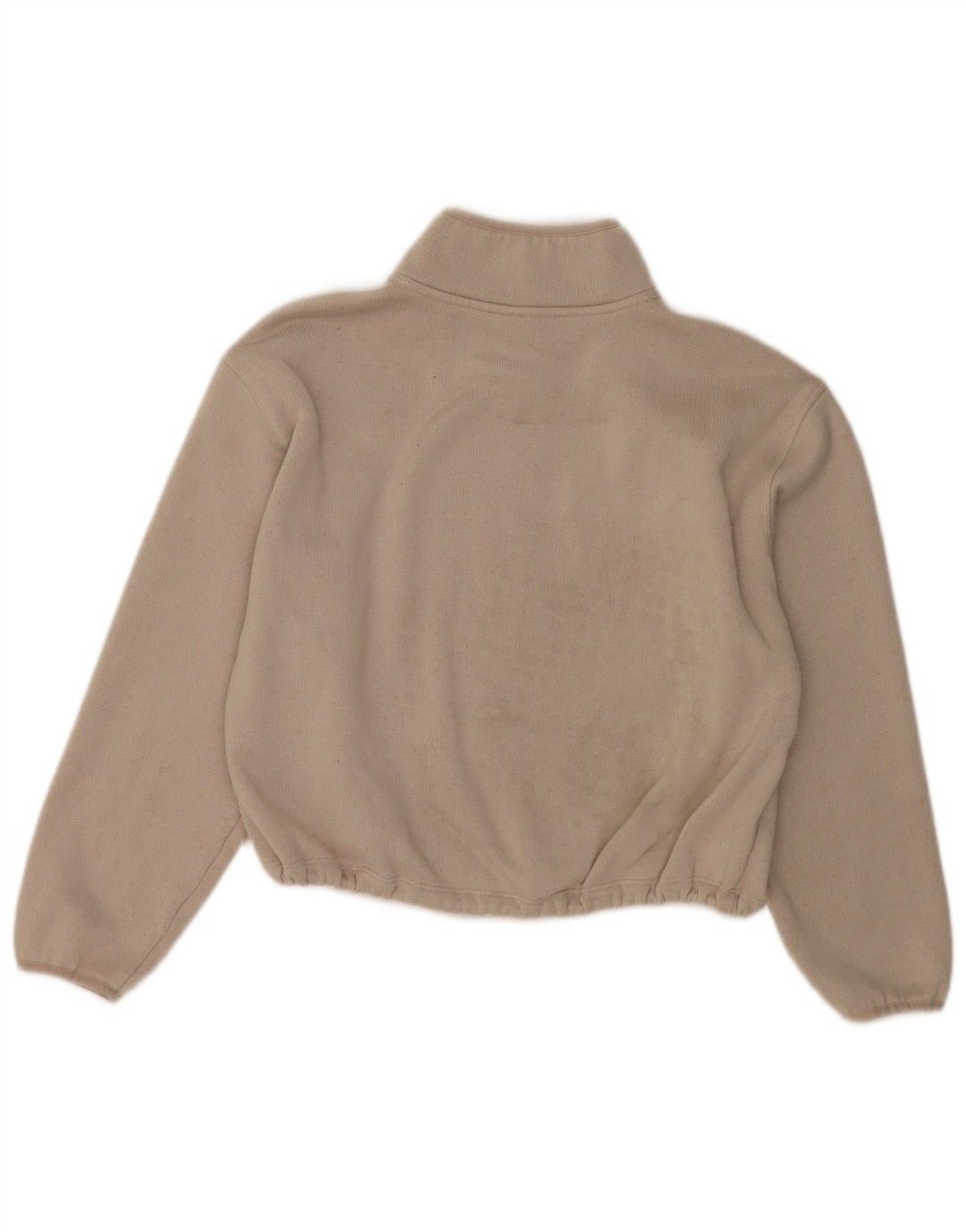 Dkny Sweat-shirt surdimensionné à col zippé pour femme UK 14 Blanc moyen