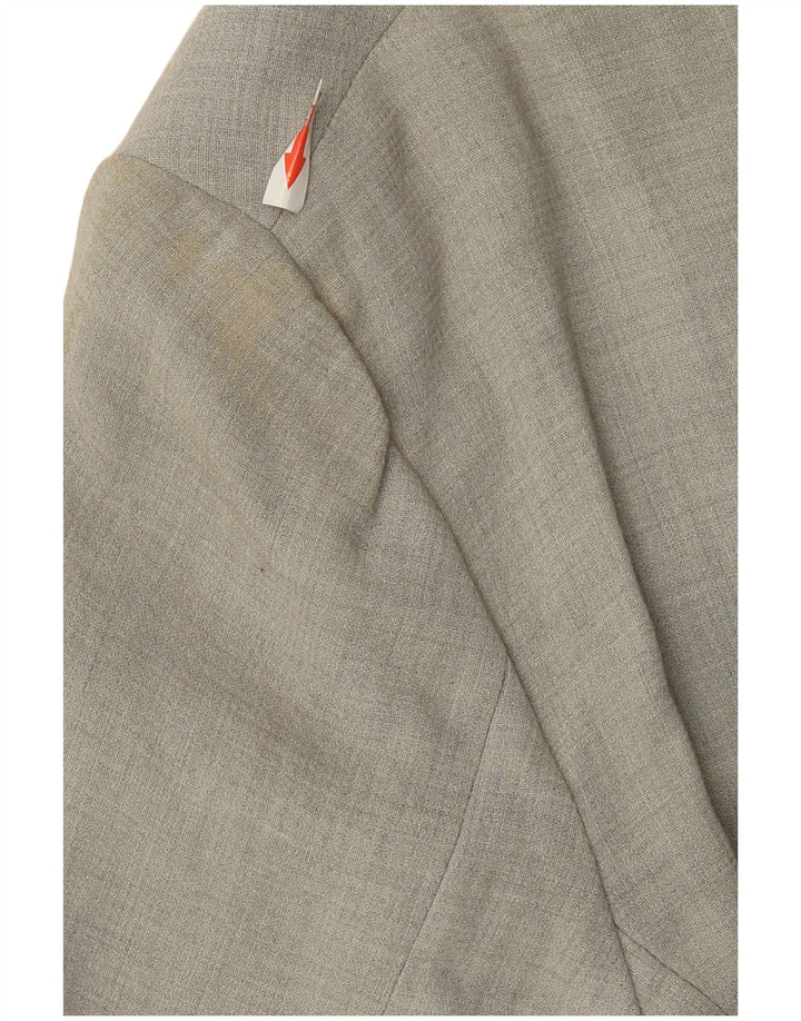 Calvin Klein Veste blazer à 3 boutons pour femme US 14 XL Gris Viscose