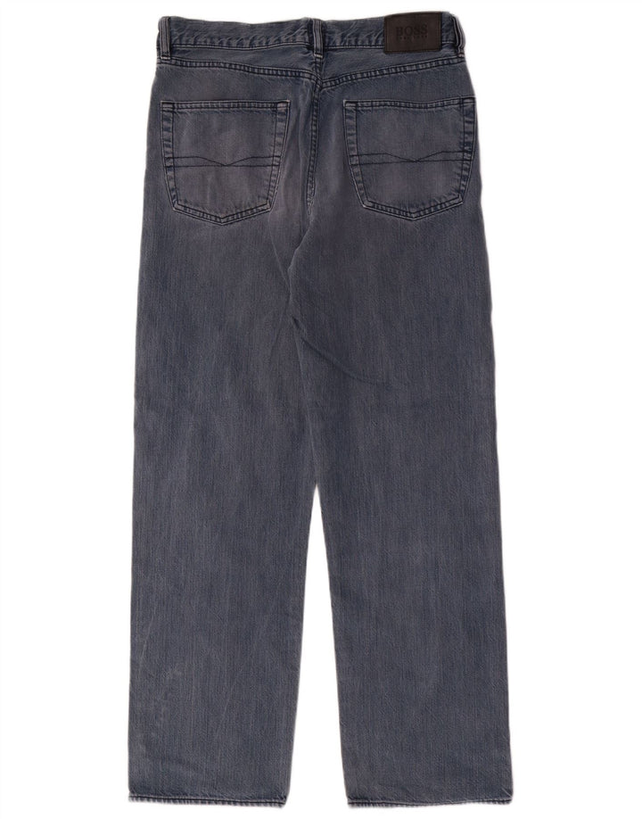 HUGO BOSS Jean Droit Arkansas W32 L30 Homme Bleu