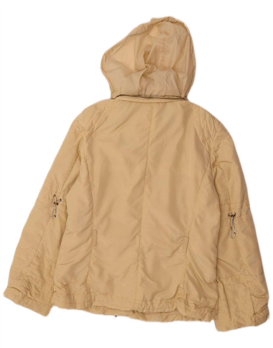 Marella Veste matelassée à capuche pour femme UK 14 Large Beige Polyamide