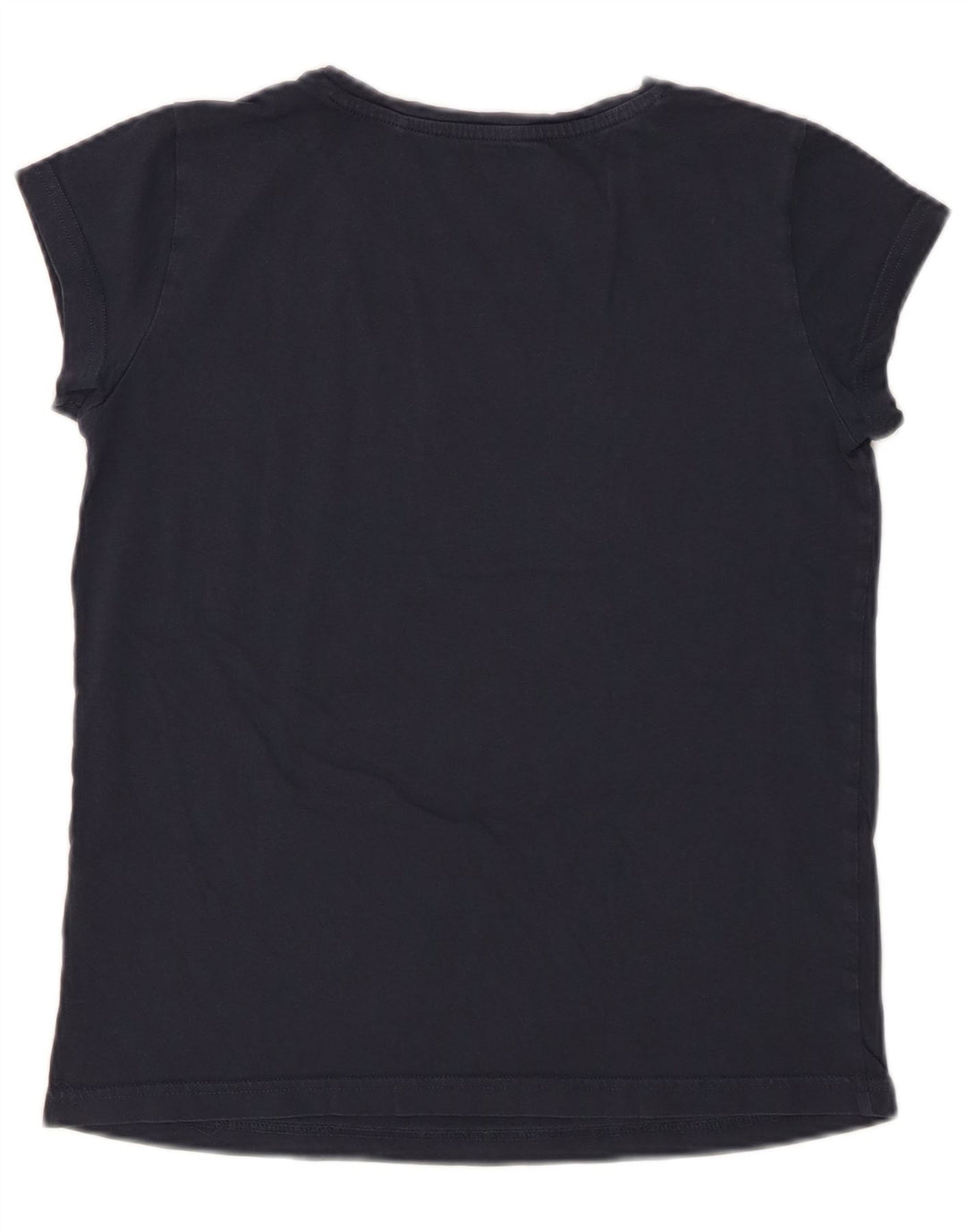 MUSTANG T-shirt graphique pour femme UK 10 Petit coton bleu marine