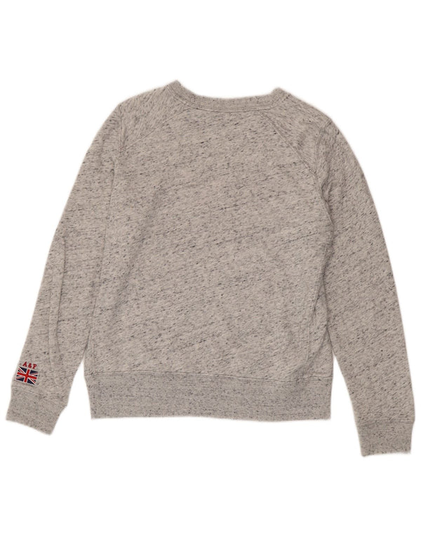 Abercrombie & Fitch Sweat-shirt pour femme UK 14 Gris moyen moucheté
