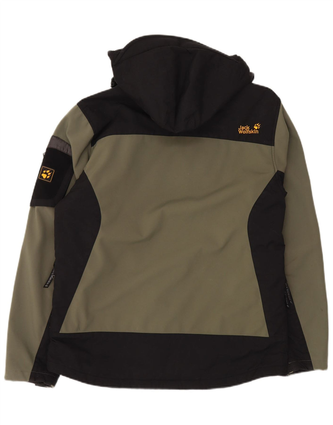 JACK WOLFSKIN Veste coupe-vent pour homme UK 36/38 Kaki moyen Colourblock