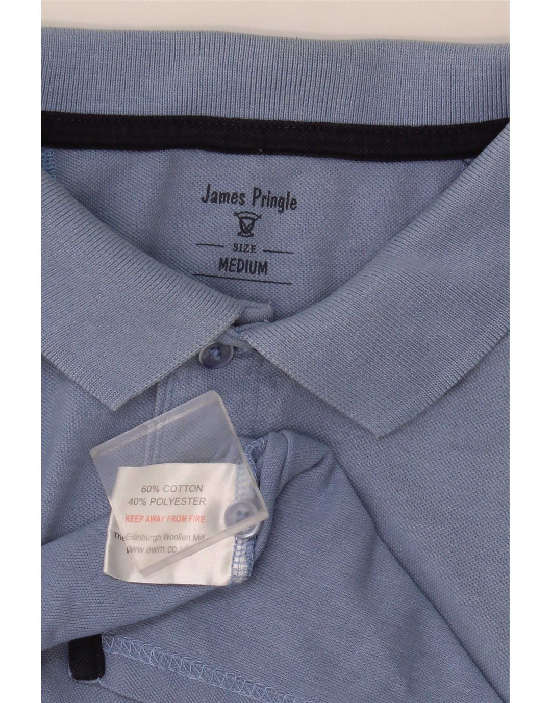 James Pringle Polo Homme Bleu Moyen Coton