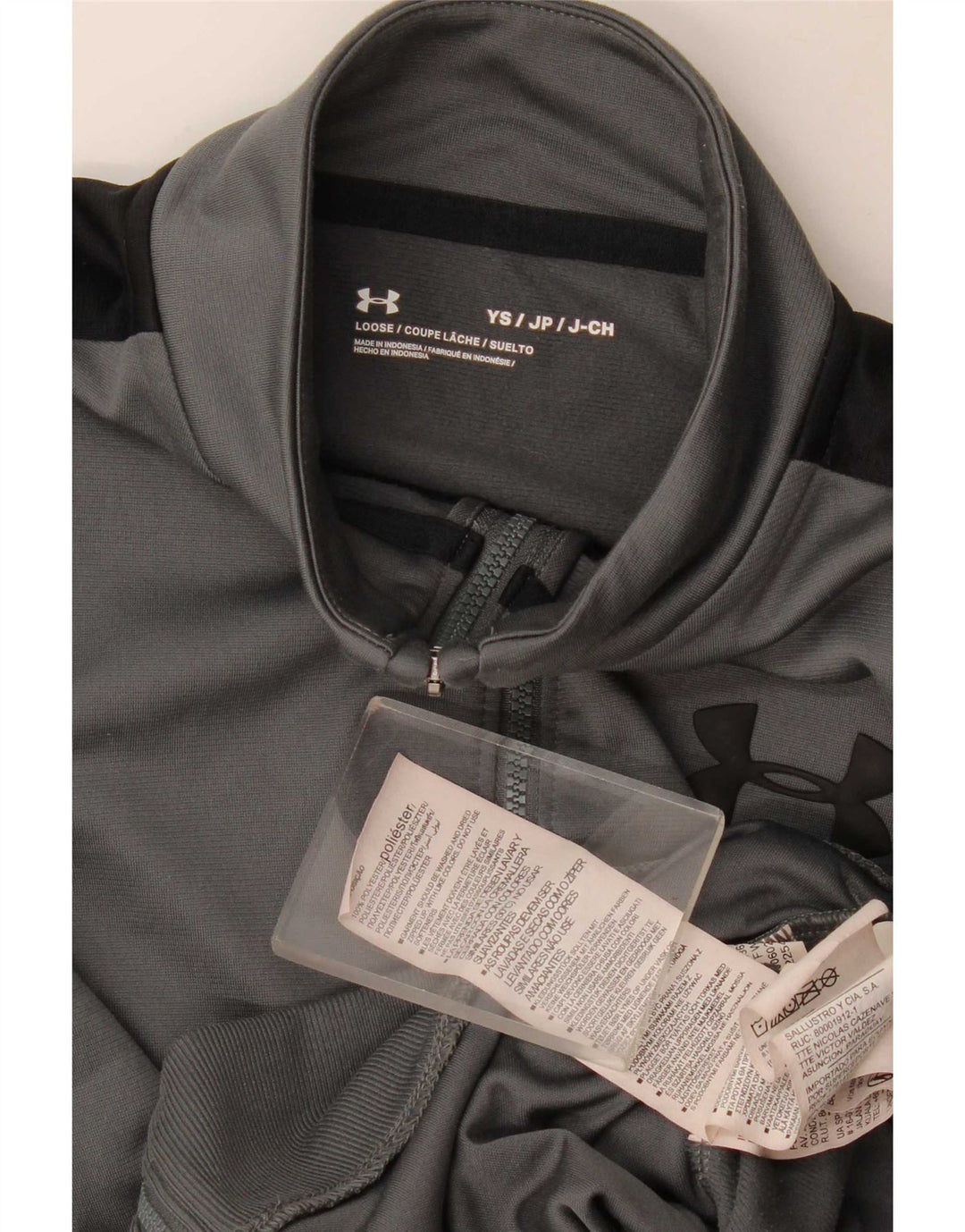 Under Armour Veste de survêtement pour garçon 7-8 ans Petit Gris Colorblock