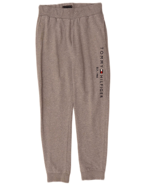 Tommy Hilfiger Pantalon de Survêtement Garçon 11-12 ans Gris Moucheté