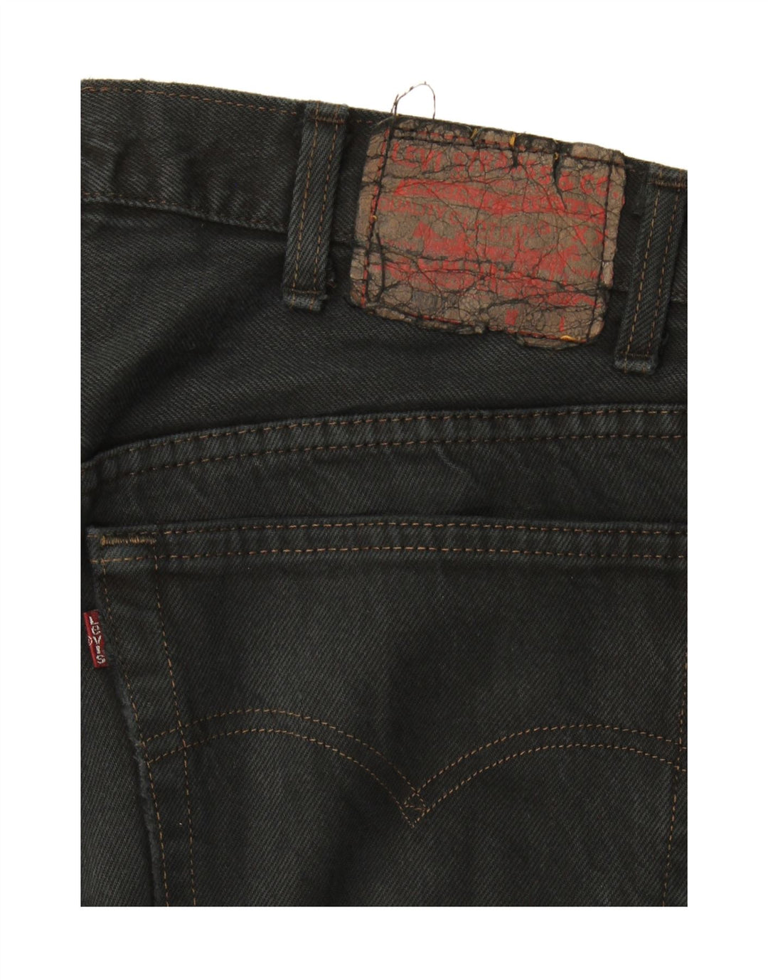 Levi's Jean Slim Effet Déchiré W38 L30 Femme Noir