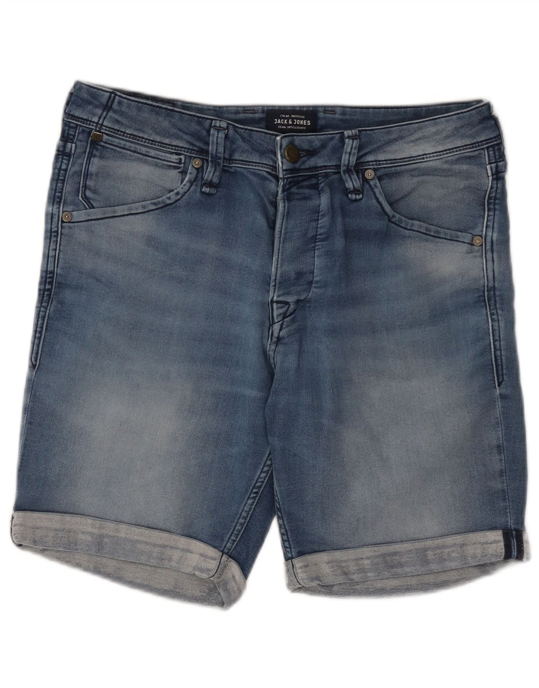 Jack & Jones Short En Jean Medium W30 Bleu Coton Homme