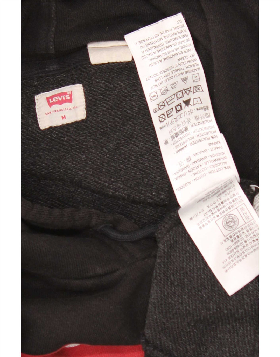 Levi's Pull à Capuche Graphic Homme Noir Moyen Coton