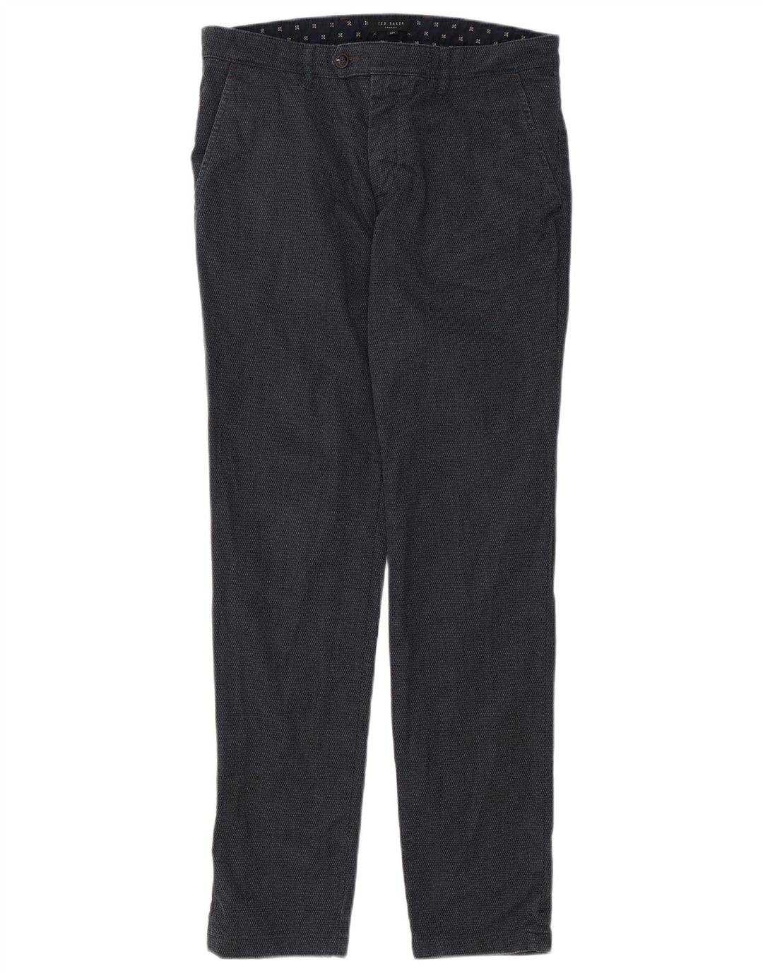 Ted Baker Pantalon de Costume Slim Homme W32 L30 Gris Polyester