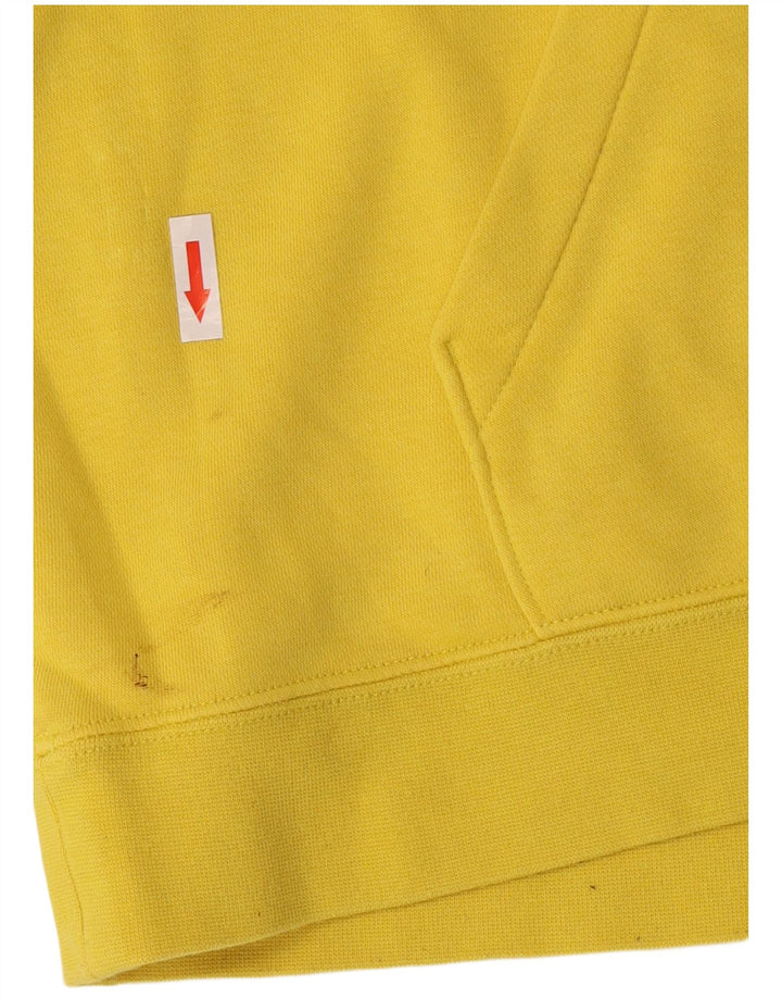 Nike Pull à capuche pour homme en coton jaune Taille L