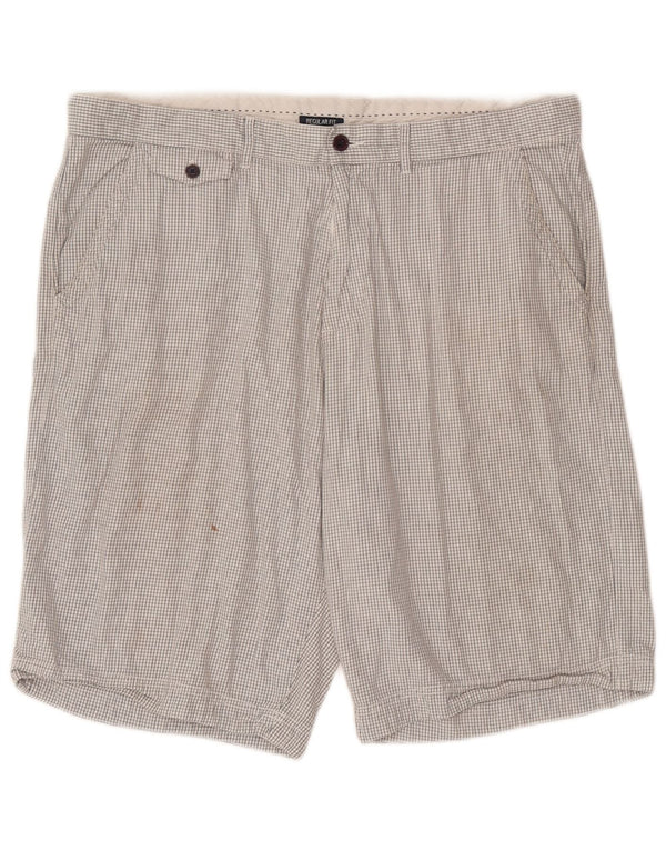 Champion Short chino coupe classique pour homme 2XL W42 à carreaux blancs