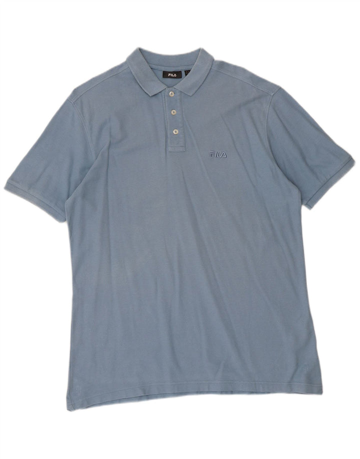 Fila Polo Homme Grand Bleu Coton