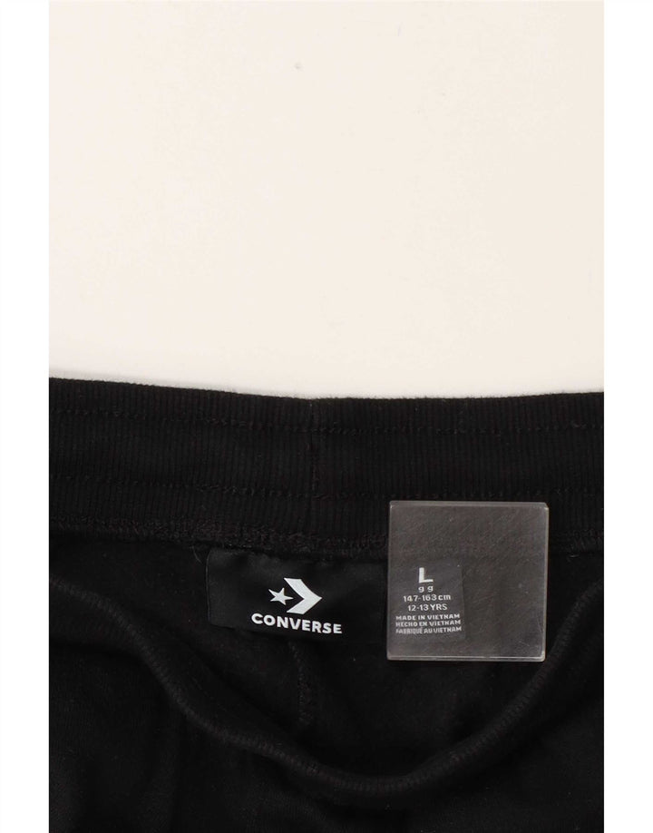 Converse Pantalon de survêtement pour garçon 12-13 ans Noir Taille L