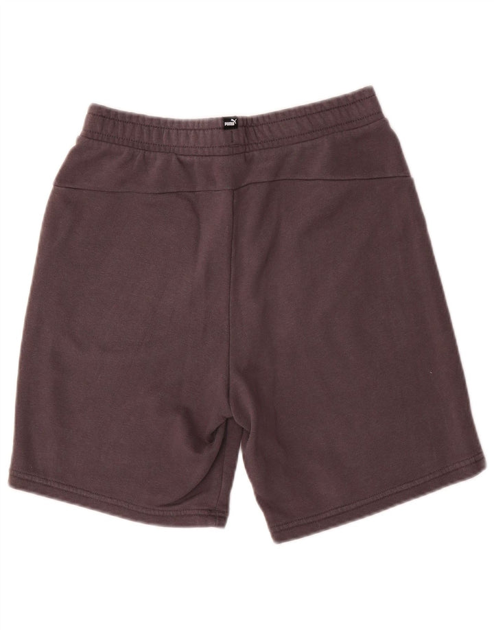 Puma Short de Sport Garçon 13-14 ans Gris Coton