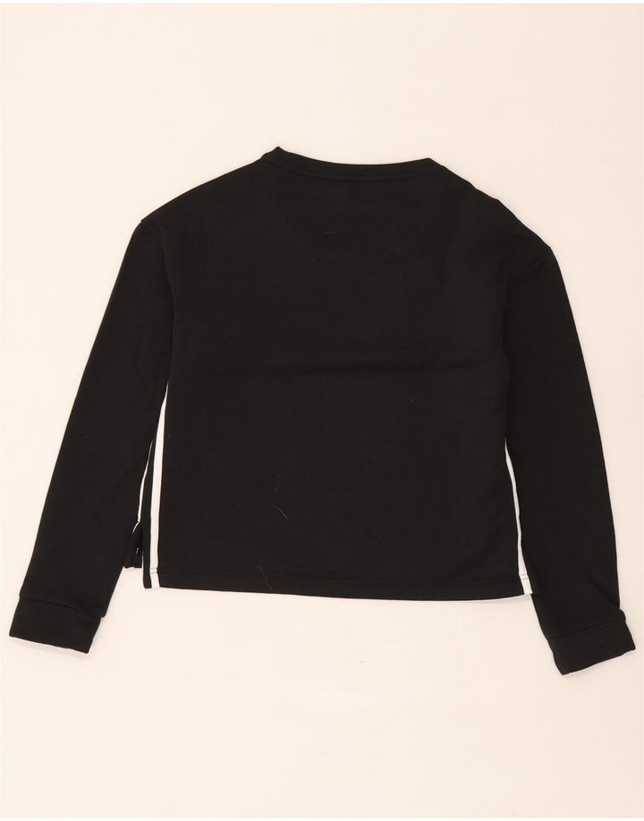 Adidas Sweat-shirt pour femme UK 8/10 Petit Noir Polyester