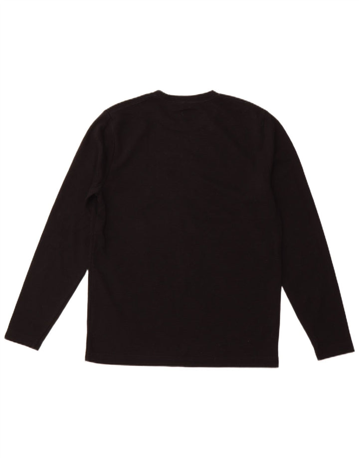 HOLLISTER Haut Graphique à Manches Longues Homme Noir Moyen